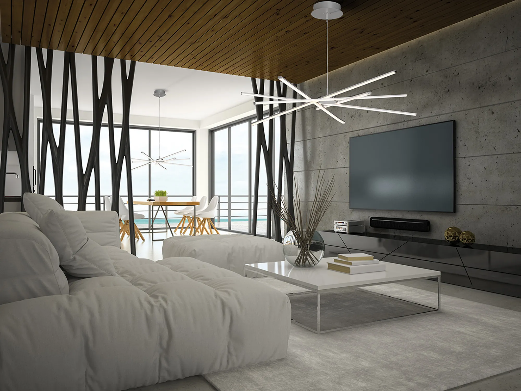 Star LED Ceiling Lights Mantra Multi Arm Fittings